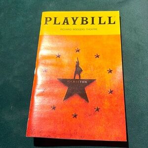 Hamilton Broadway playbill with Lesile Odom Jr. +Bonuses
